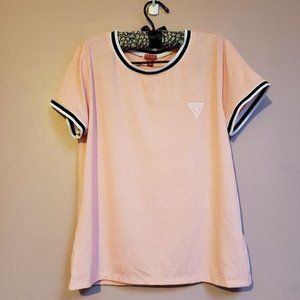 Guess Women's Peach Medium Top - Gently Used